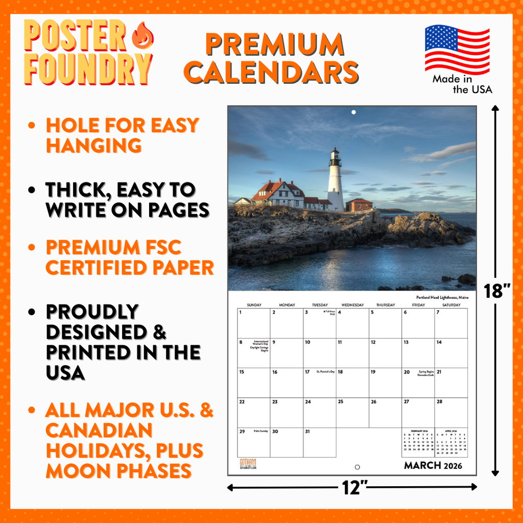 Cat Calendar 2026 Monthly Wall Calender 12 Month 18x12