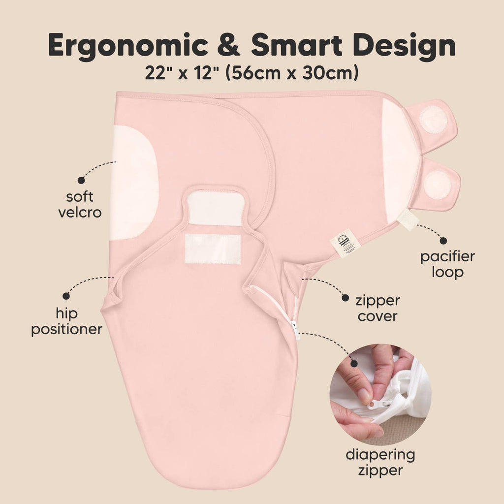 3pk Soothe Zippy Baby Swaddles 0-3 Months,Newborn Sleep Sack