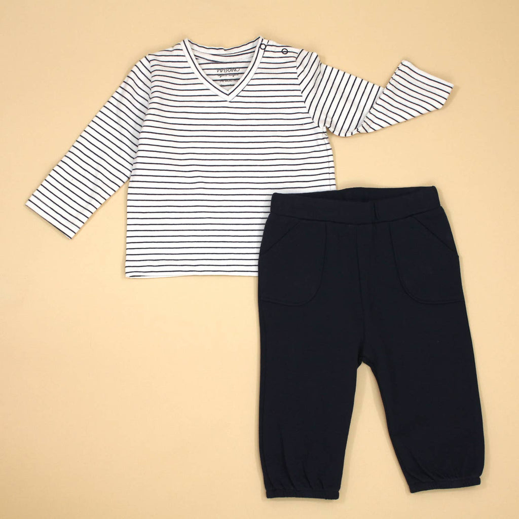 Organic Cotton Pocket Baby Pants - Pebble Print