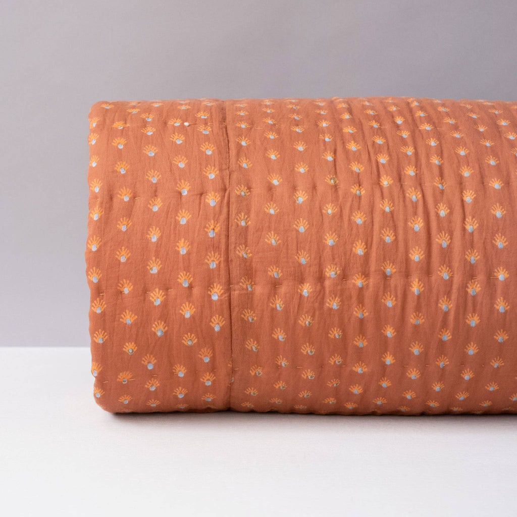Aja Terracotta Tangerine  Quilt