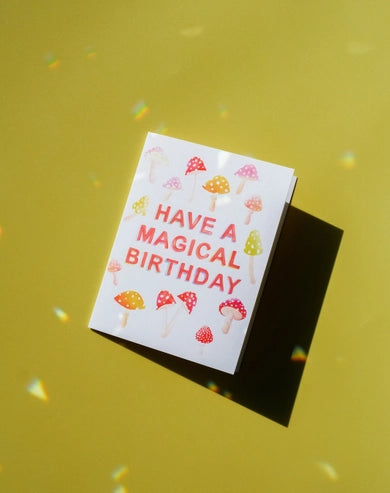 Magic Mushrooms Birthday Card