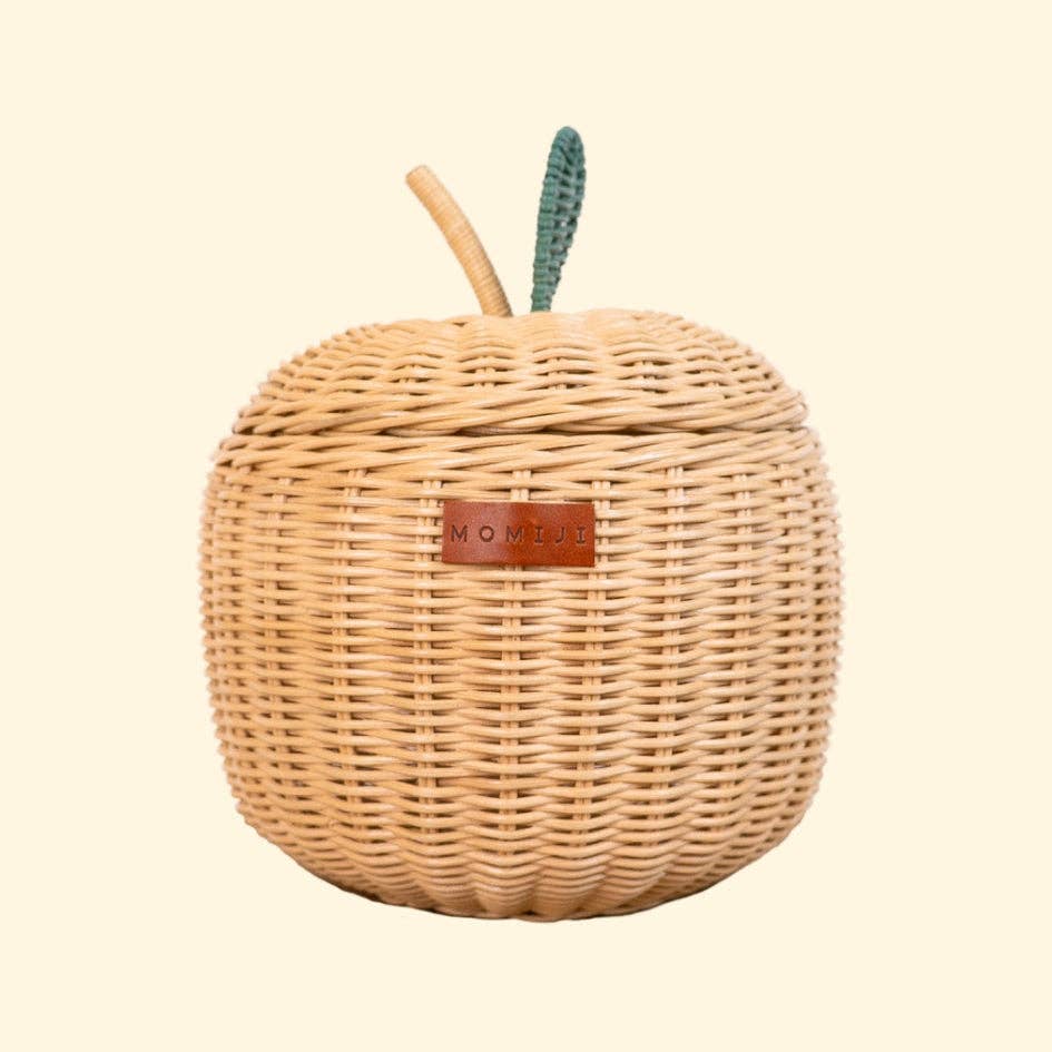 Handcrafted - Apple Basket (Natural) Small - Rattan Wicker