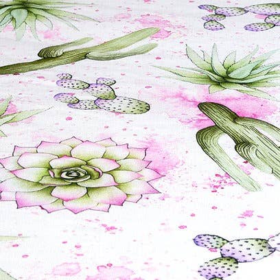 Watercolor Cactus Crib Sheet