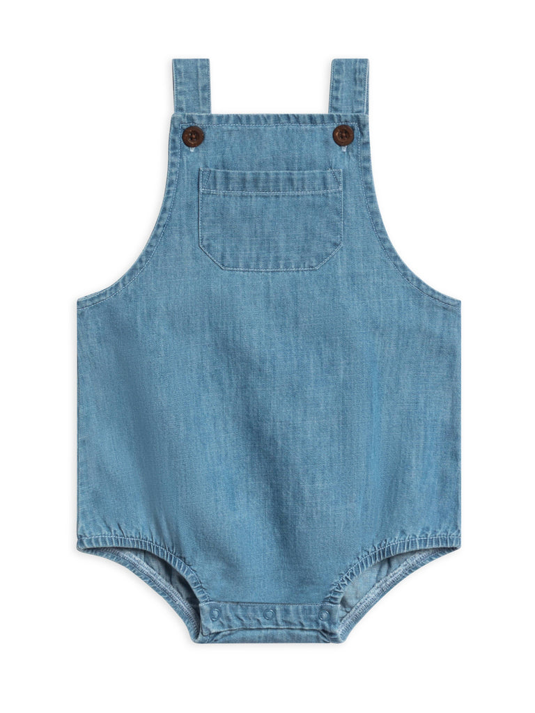 Organic Baby & Kids Noe Chambray Bubble Overall: 3-6M