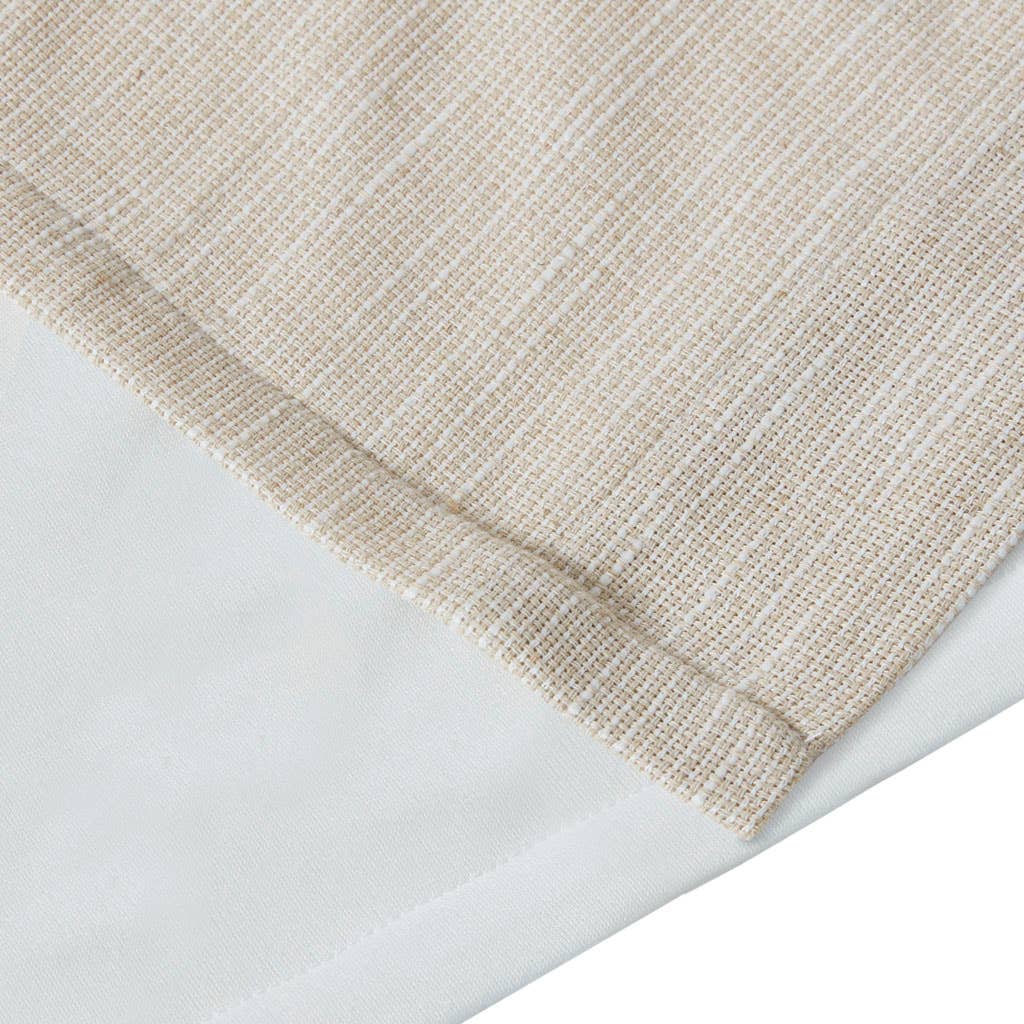 Linen with Fleece Lining Window Panel, Curtains, Natural