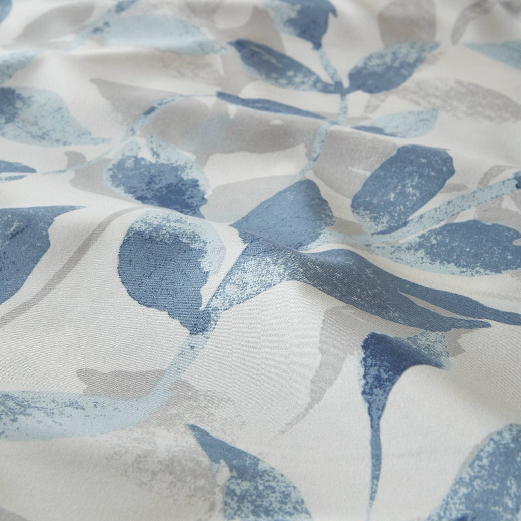 Blue Botanical Shower Curtain