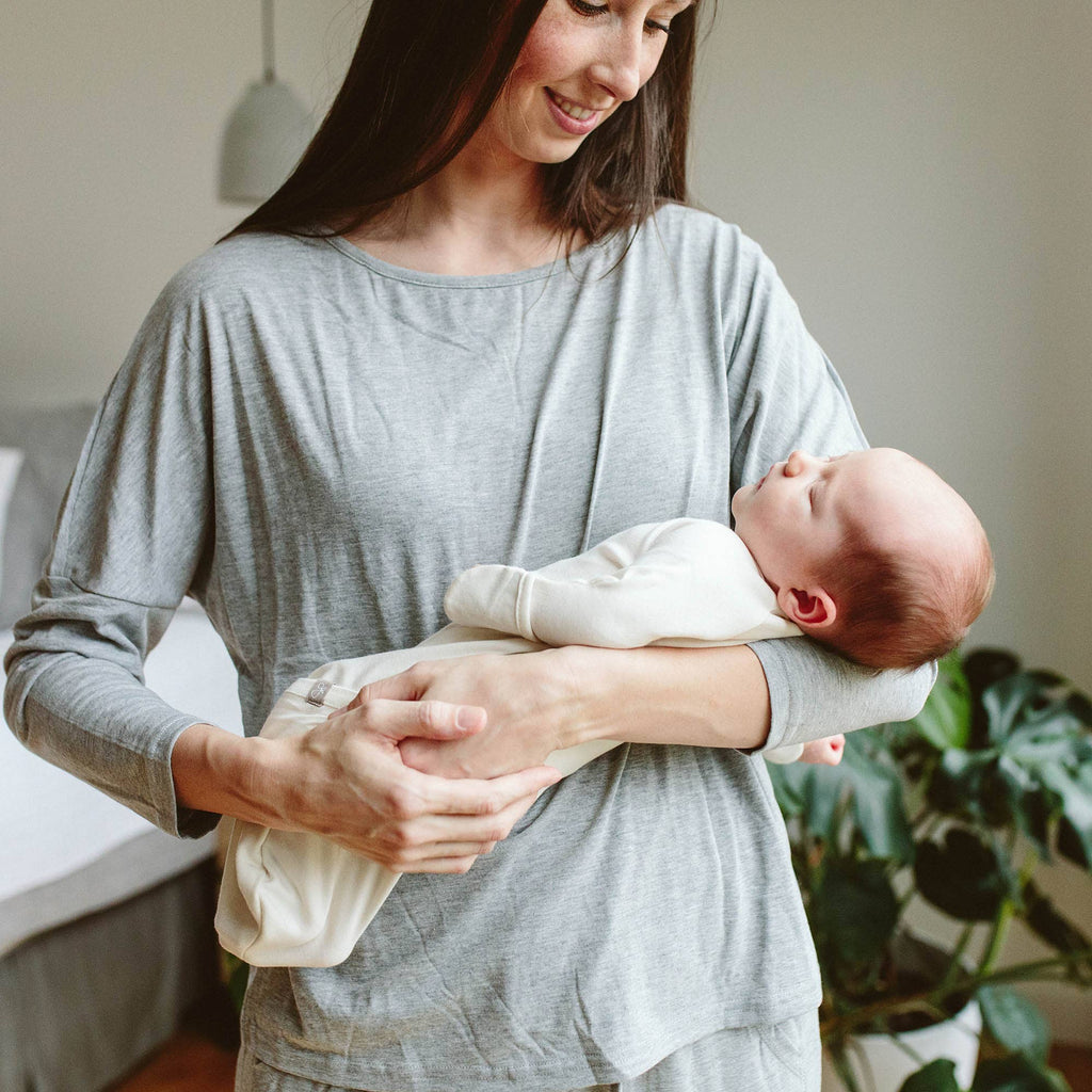 24 Hour Convertible Sleeper Baby Gown - Cloud