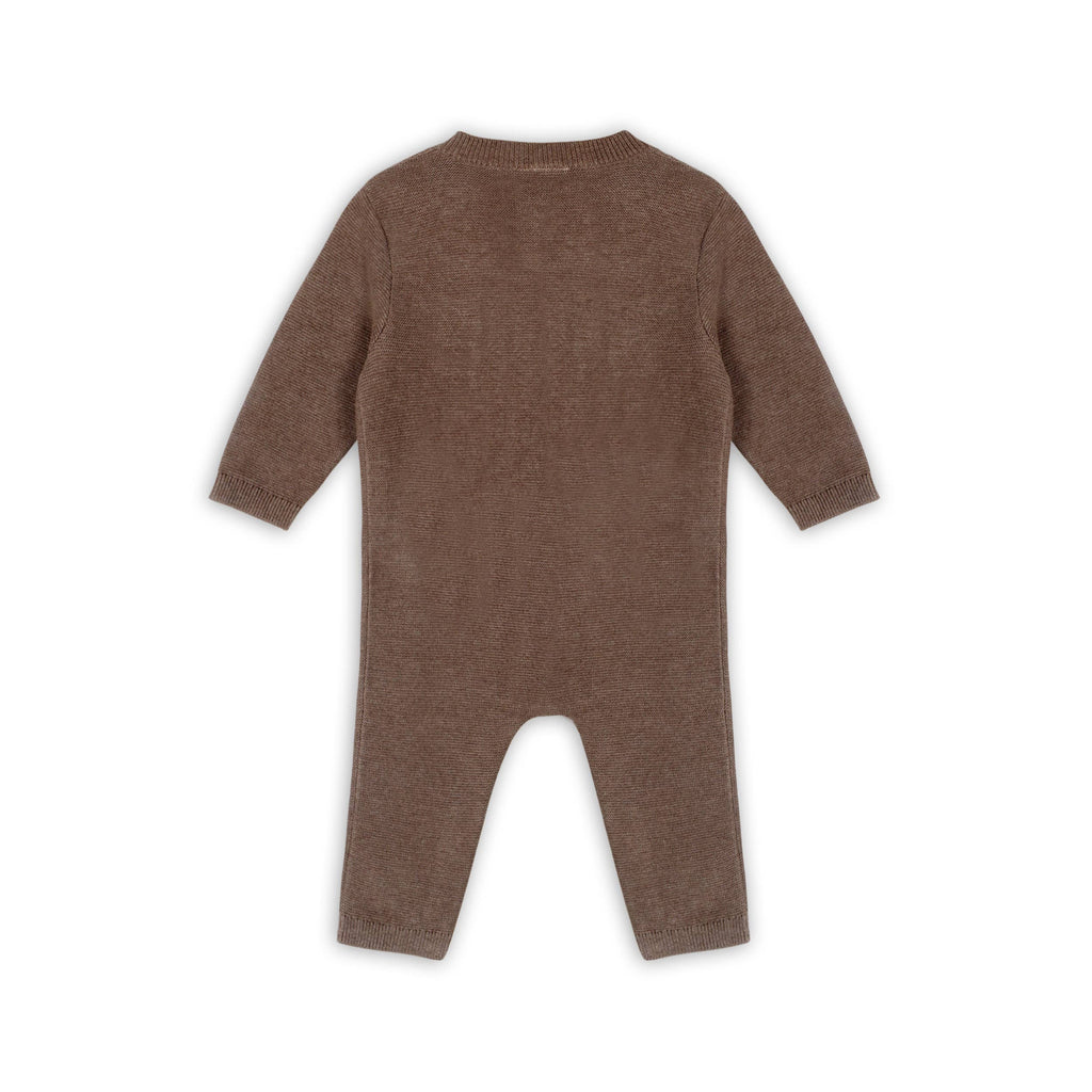 Classic Pocket & Button Chunky Knit Baby Jumpsuit Organic