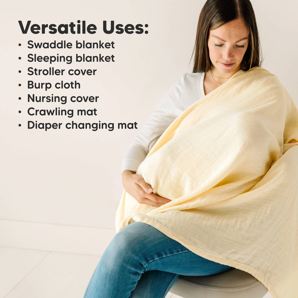 KeaBabies Lumi Muslin Swaddle Blankets