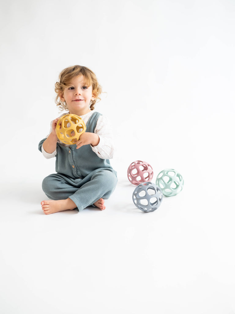 Silicone Sensory Ball Mustard