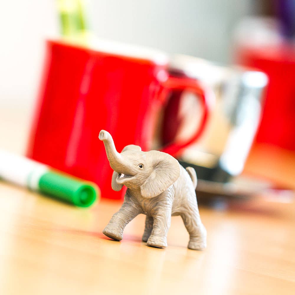 African Elephant Baby Figurine Toy