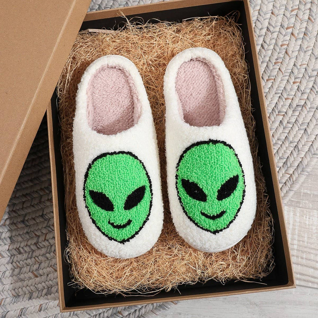 Alien Plush Slippers