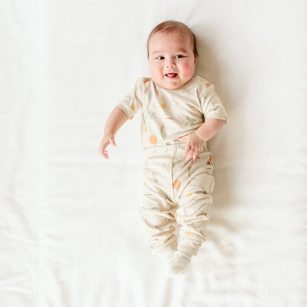 Viscose Bamboo + Organic Cotton Kids Pants - Surf's Up