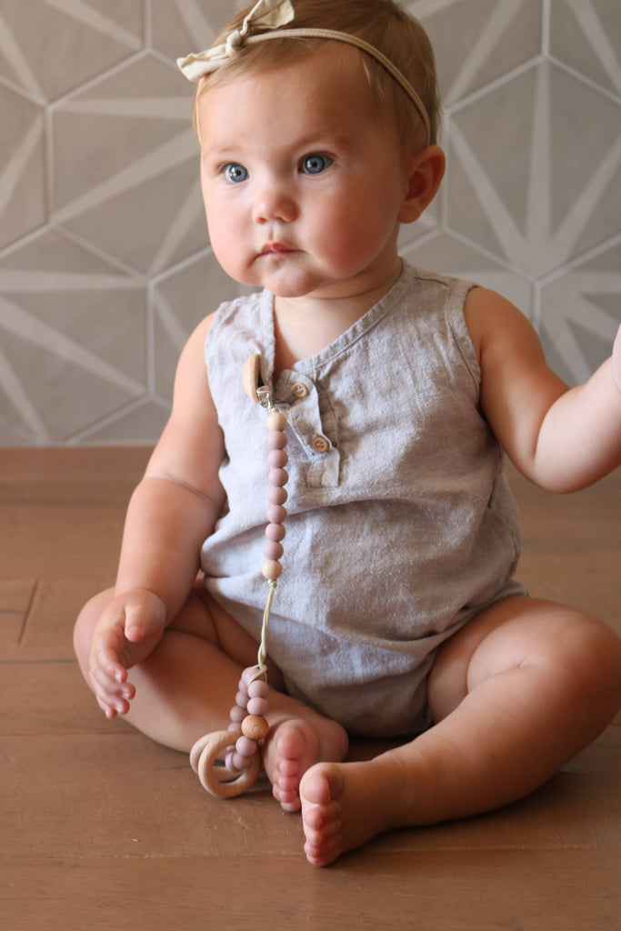 Pacifier Clip | White