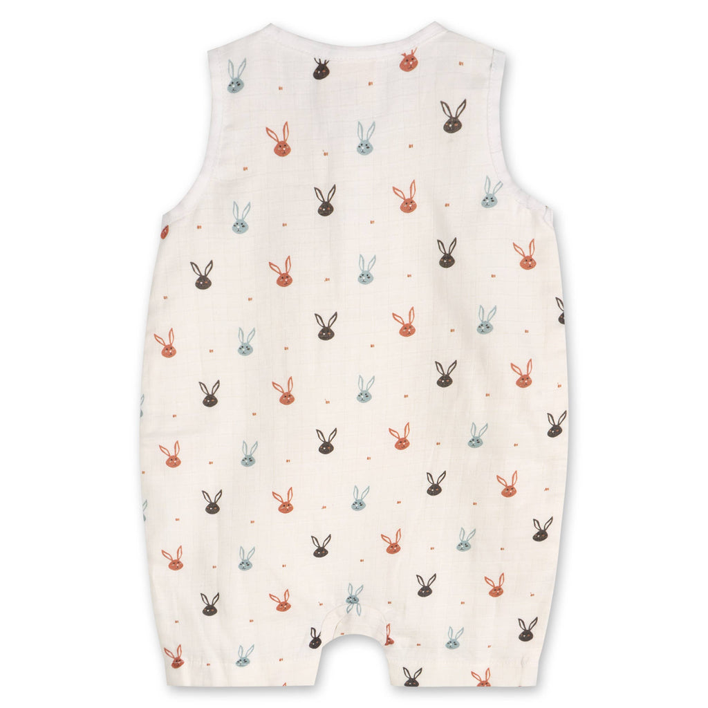 Mini Bunnies Short Baby Romper (Organic Muslin)