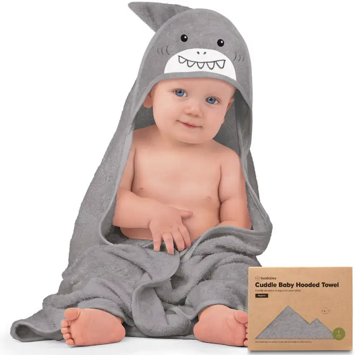 KeaBabies Cuddle Baby Hooded Towel