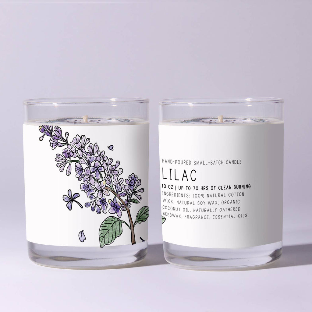 Lilac - Just Bee Candles: 3.5 oz tin (up to 20 hrs of clean burning)