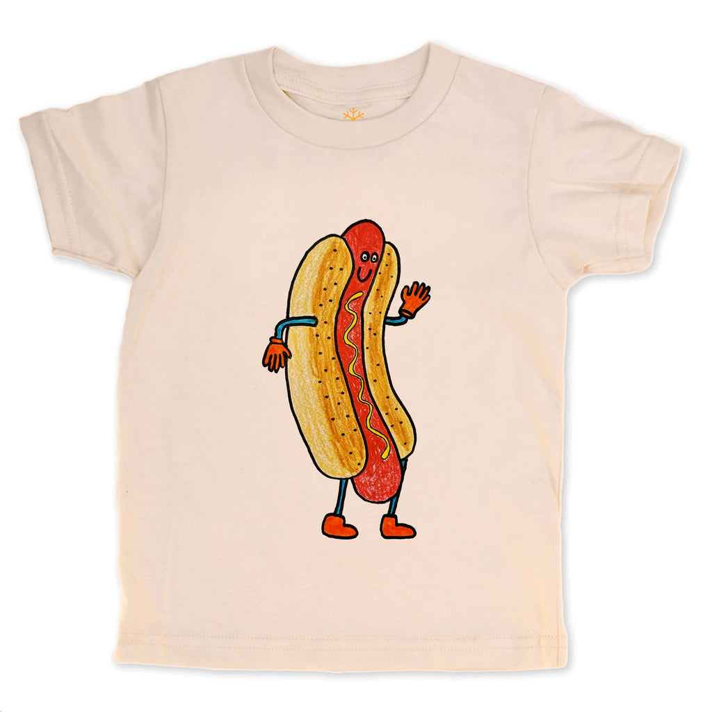 Hotdog - Kids Organic Tee/Long Sleeve: 2 Toddler / Tee