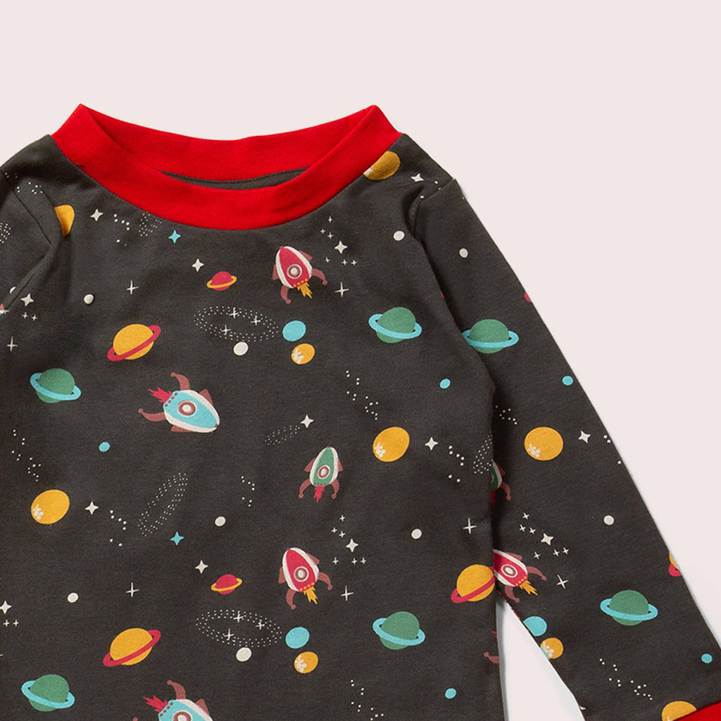 Outer Space Long Sleeve T-Shirt: Outer Space Repeat Print / 18-24m