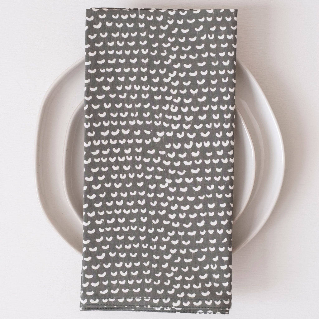 Cam Dark Olive Printed Napkins - set of 4