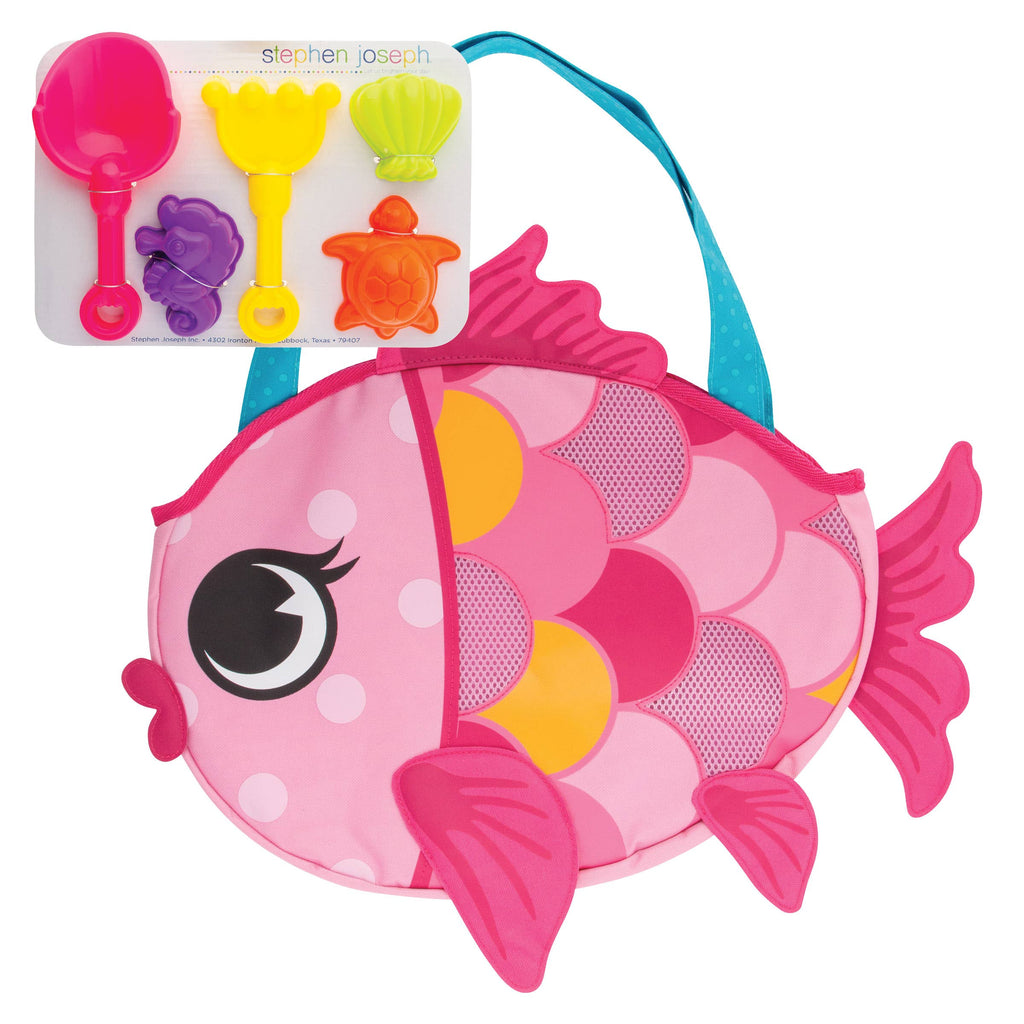 Beach Tote with Sand Toys Play Set