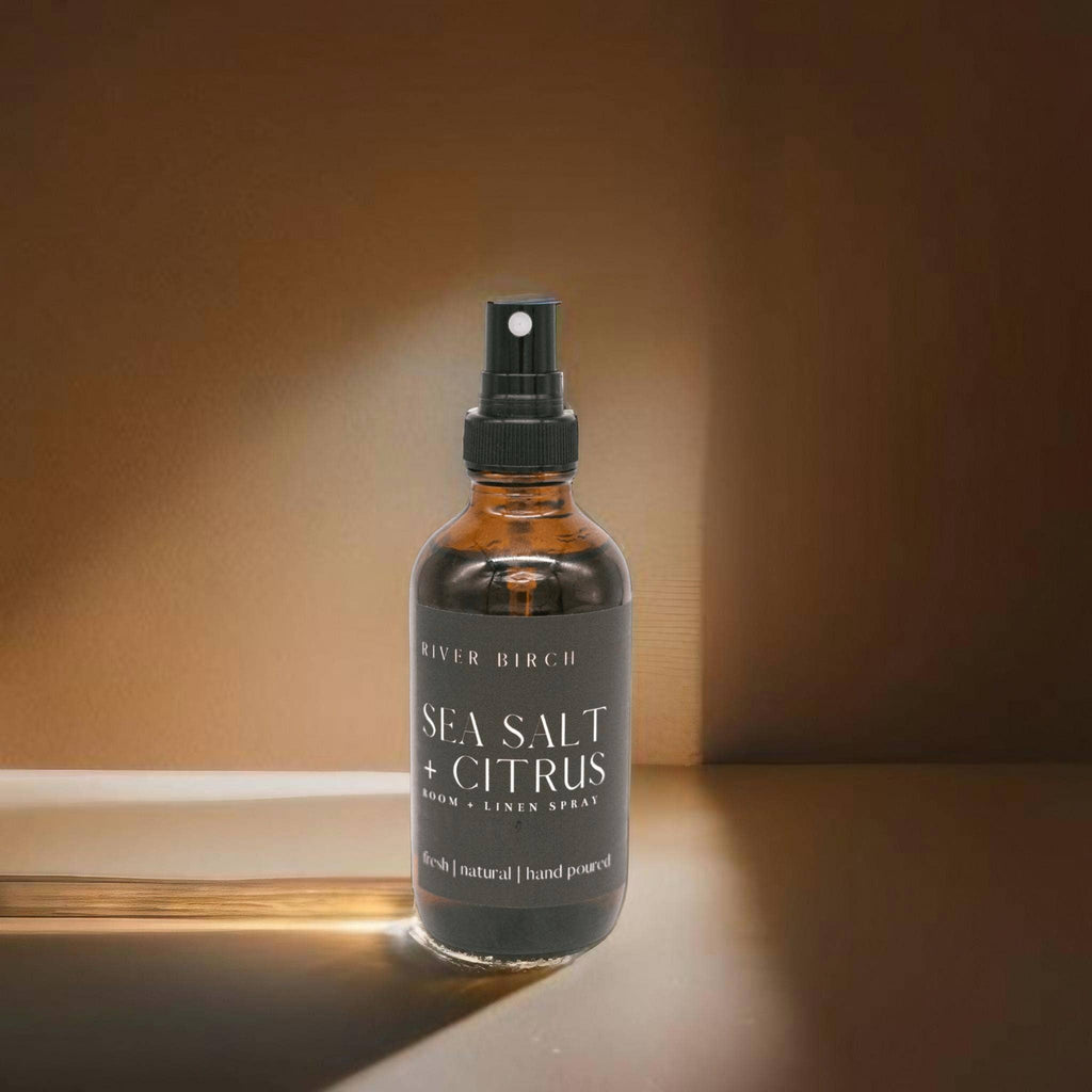 Sea Salt + Citrus - 4 oz Amber Glass Room + Linen Spray