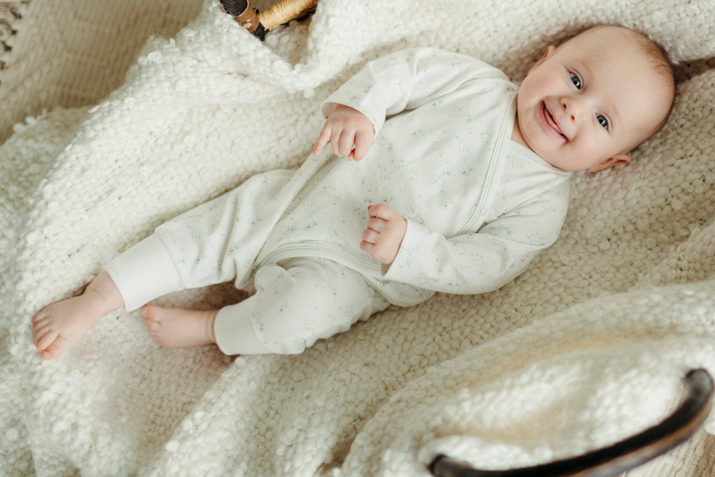 Side Snap Kimono - Stork