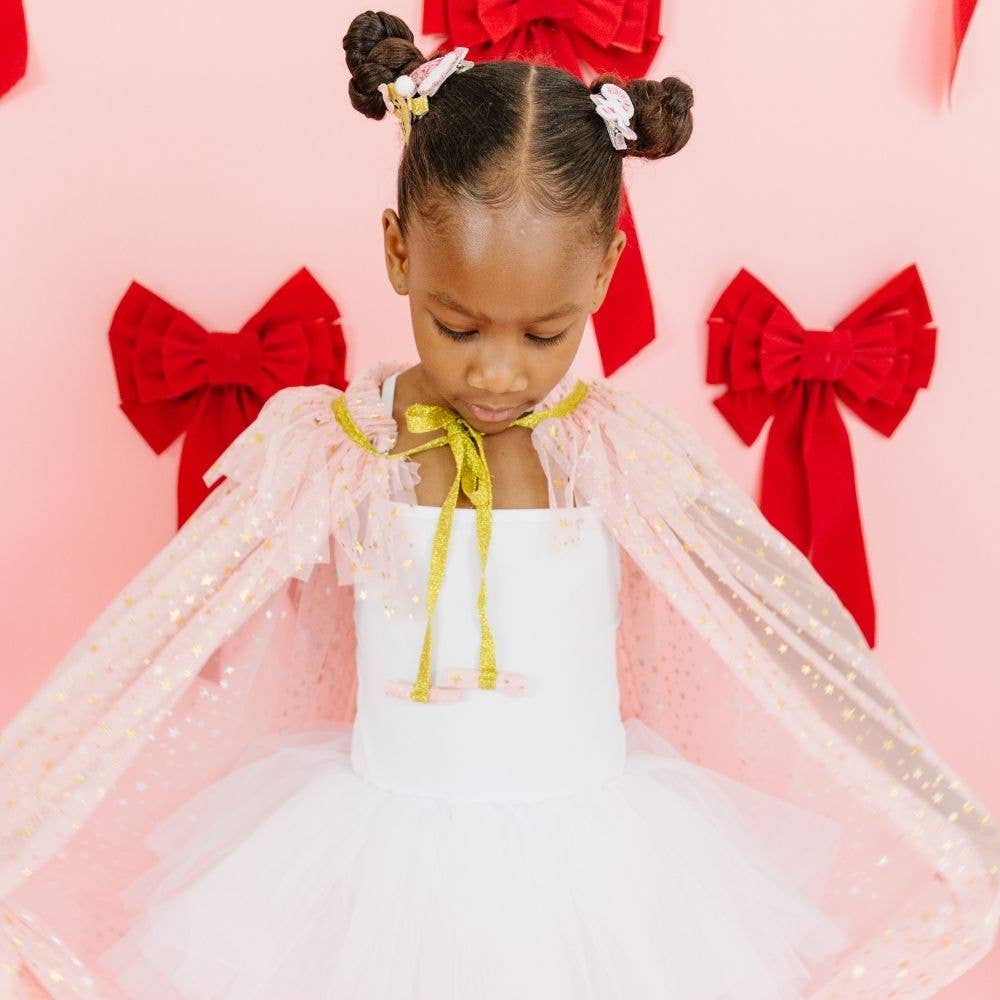 Blush Shimmer Star Cape - Dress Up - Kids