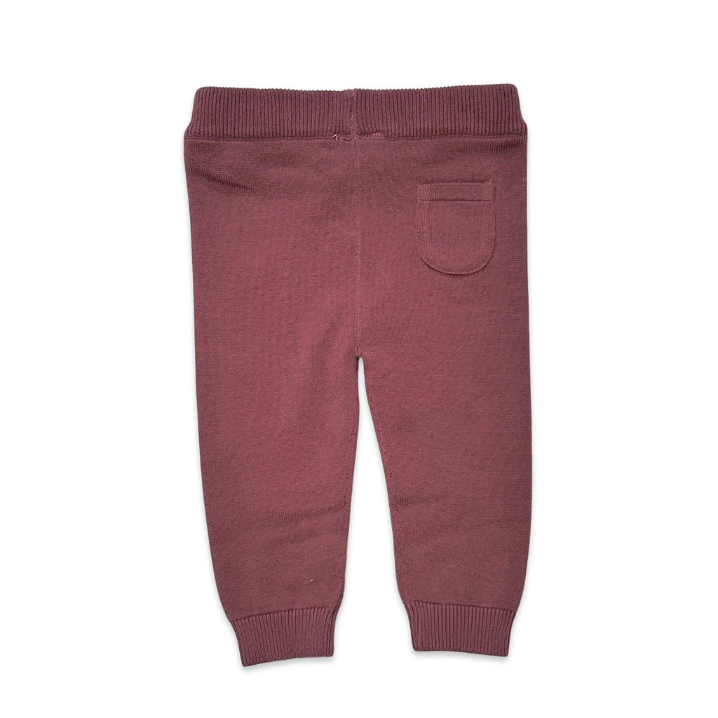 Pocket Sweater Knit Baby Legging Pants (Organic Cotton): Heather Grey / 0-3M