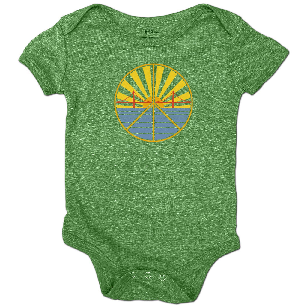 Golden Gate Bridge Sunset Peace Onesie