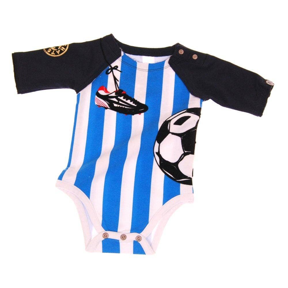 Soccer Raglan Bodysuit: 6M