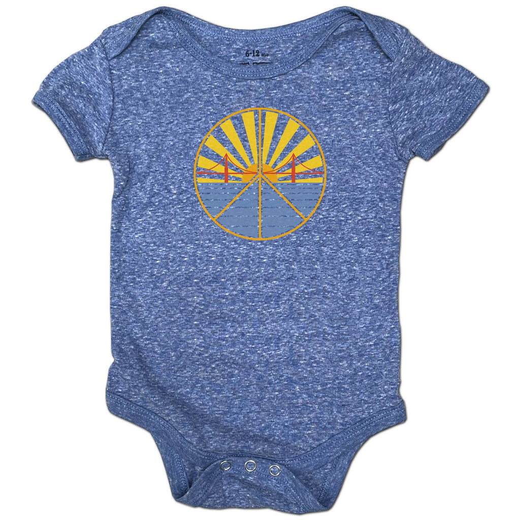 Golden Gate Bridge Sunset Peace Onesie