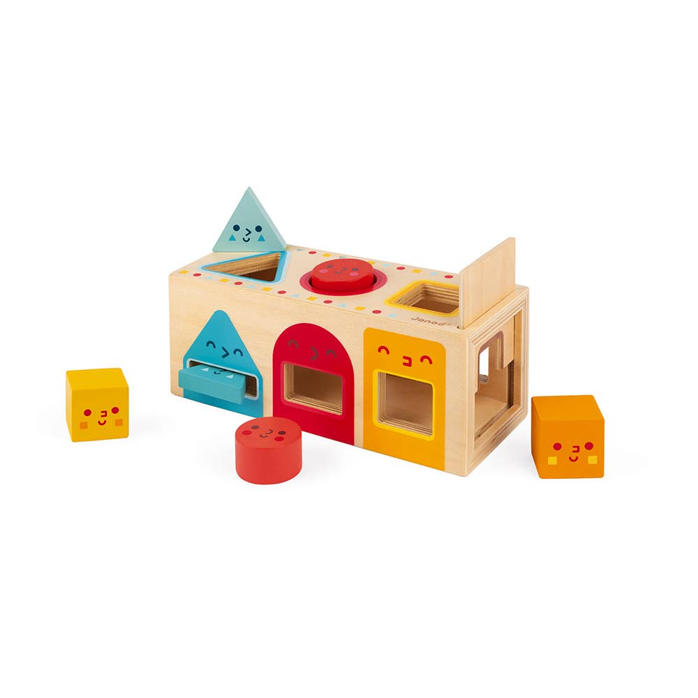 Colors & Geometric Shapes Box | 6 Blocks | Educational toy