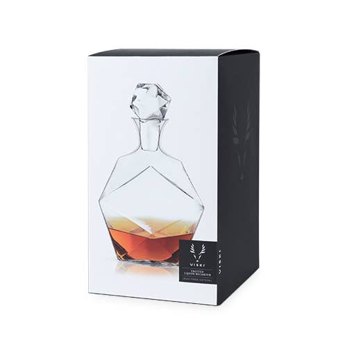 Seneca™ Faceted Crystal Liquor Decanter