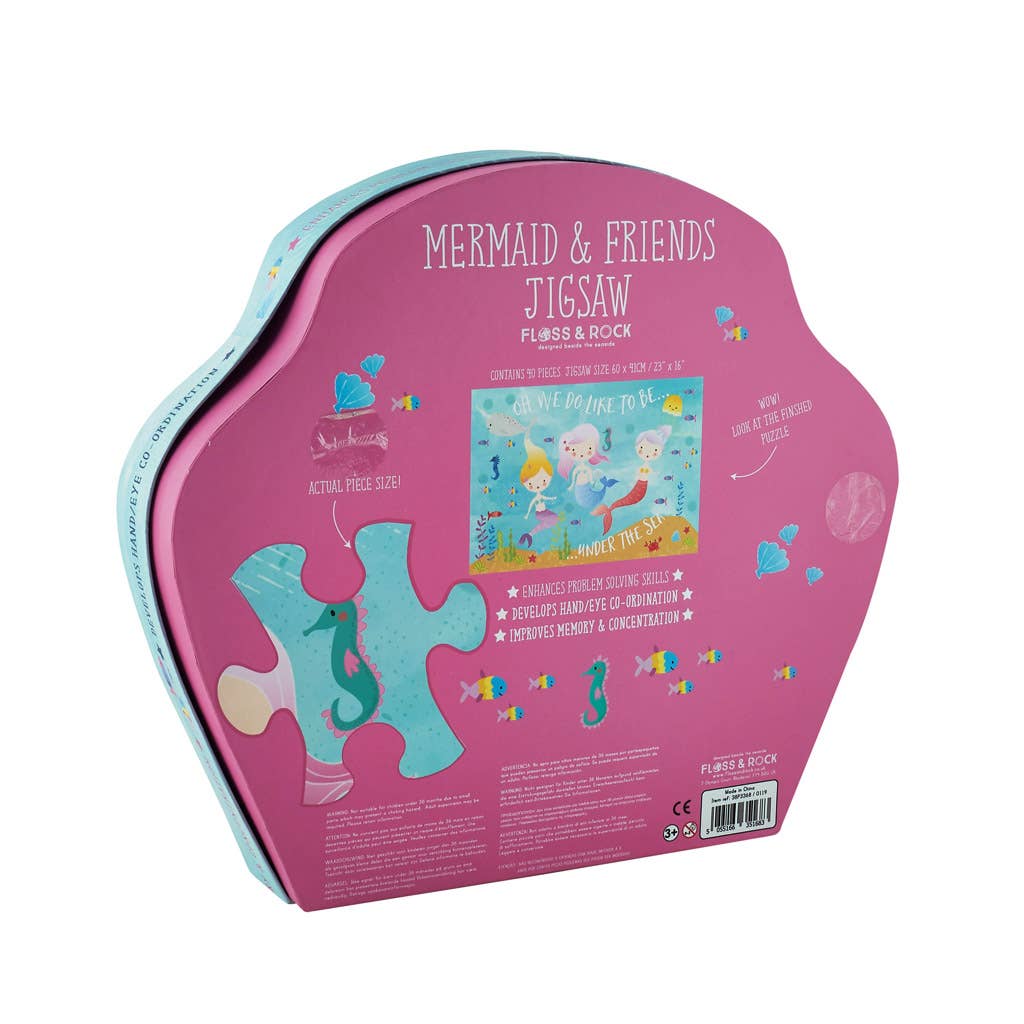 Mermaid 40pc Jigsaw inn Shaped Box