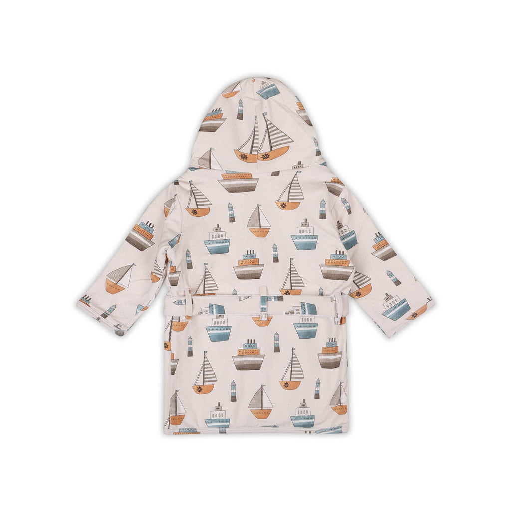 Boats Baby Bathrobe (Organic Jersey)