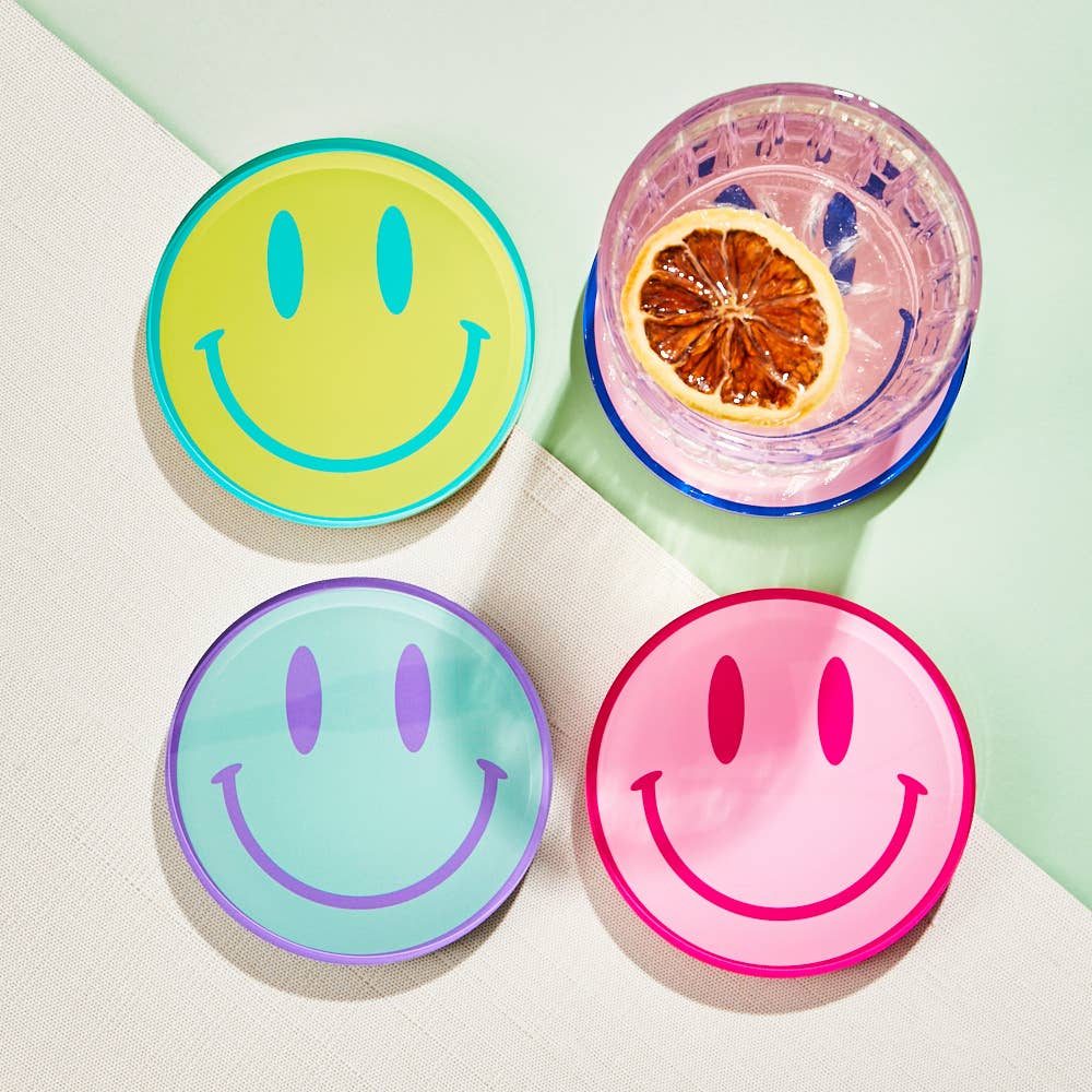 All Smiles Coasters | Set of 4