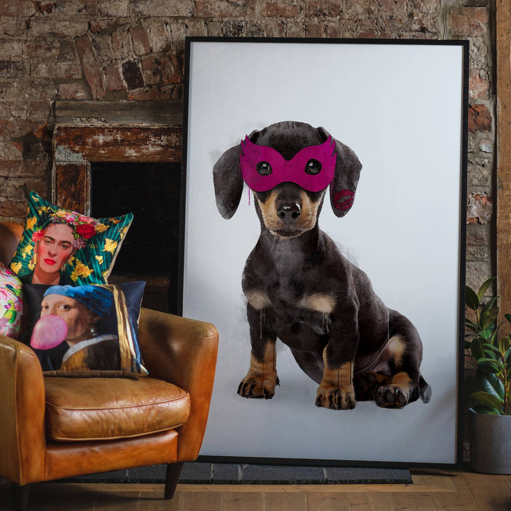 Super Sausage! Little Heroes Dachshund Animal Print
