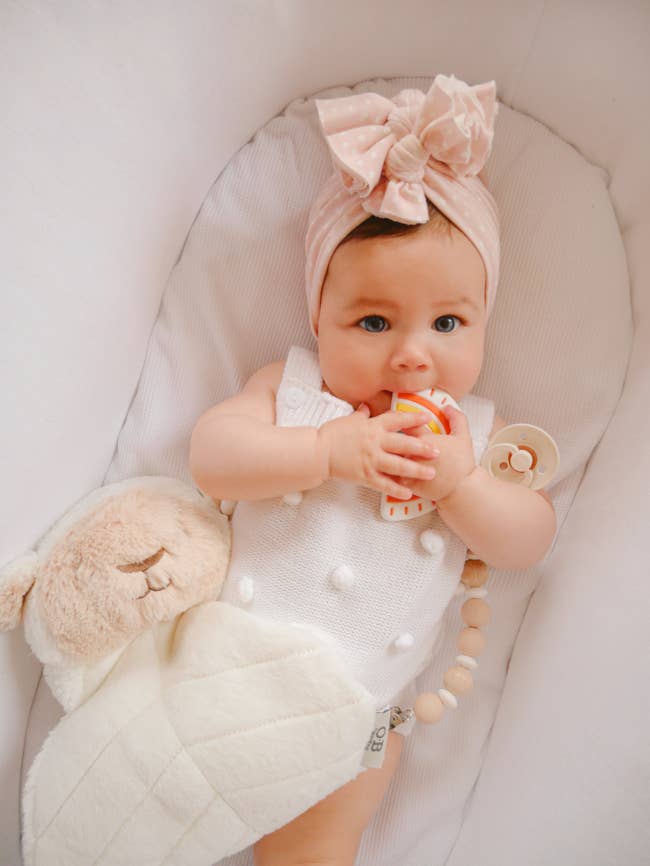 Blush Pink Eco-Friendly Pacifier Chain