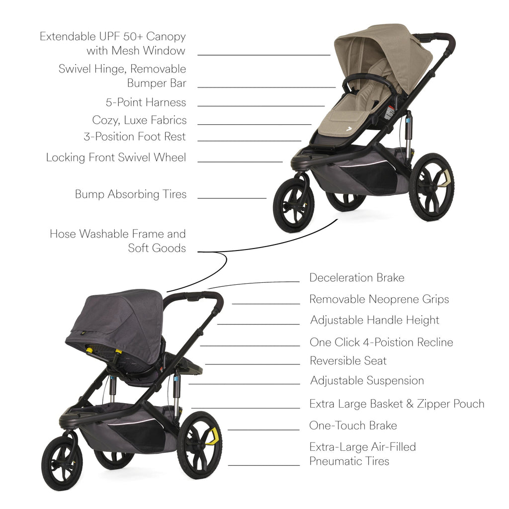 Veer Switch&Jog Stroller + FREE Bassinet!