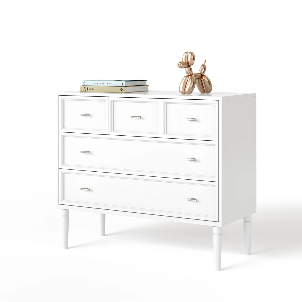 Savannah 5-drawer Dresser - White Maple