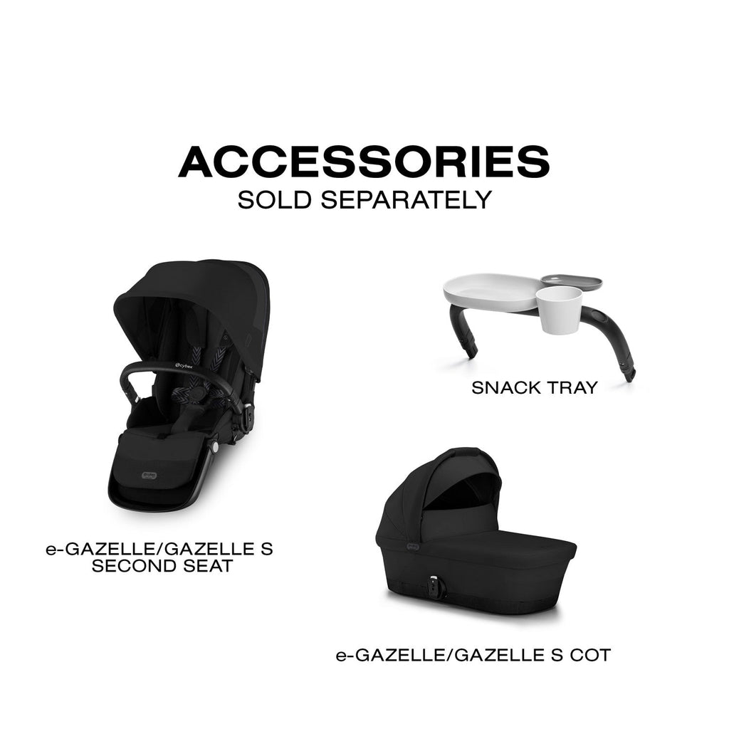 Cybex e-Gazelle S Electronic Assist Single-to-Double Stroller