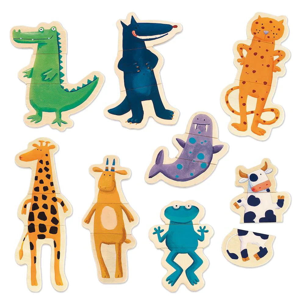 Wooden Magnets - Crazy Animals