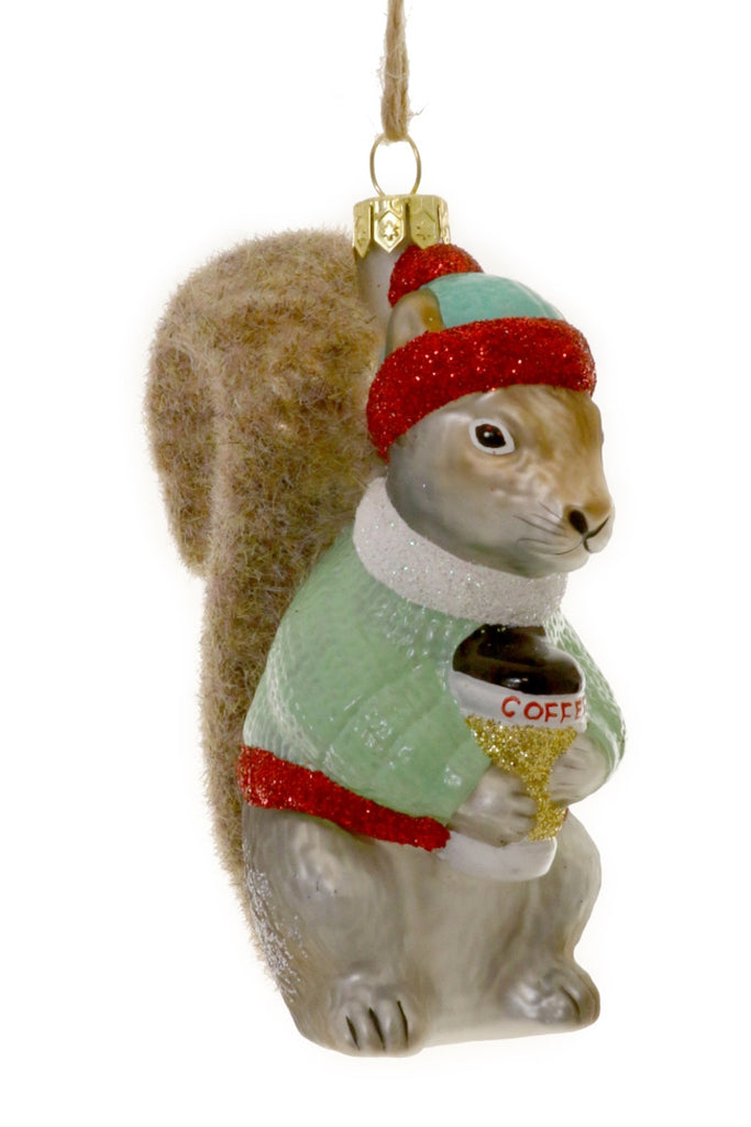 COZY SQUIRREL Christmas Ornament
