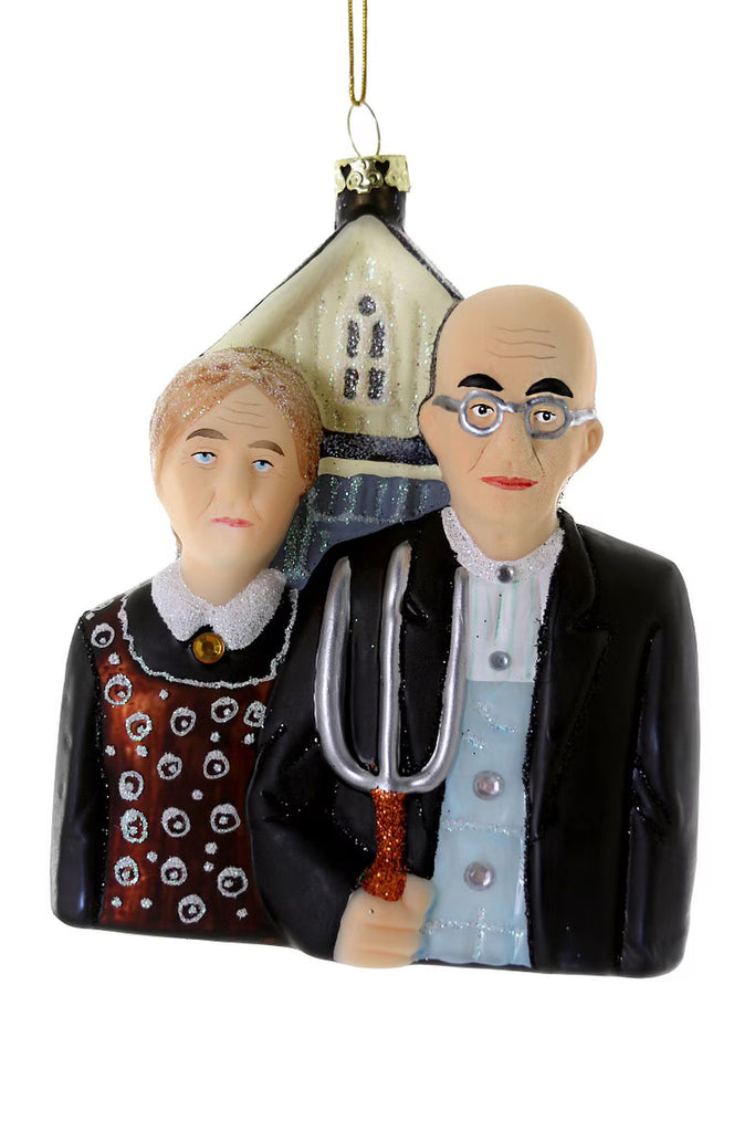 American Gothic Holiday Ornament