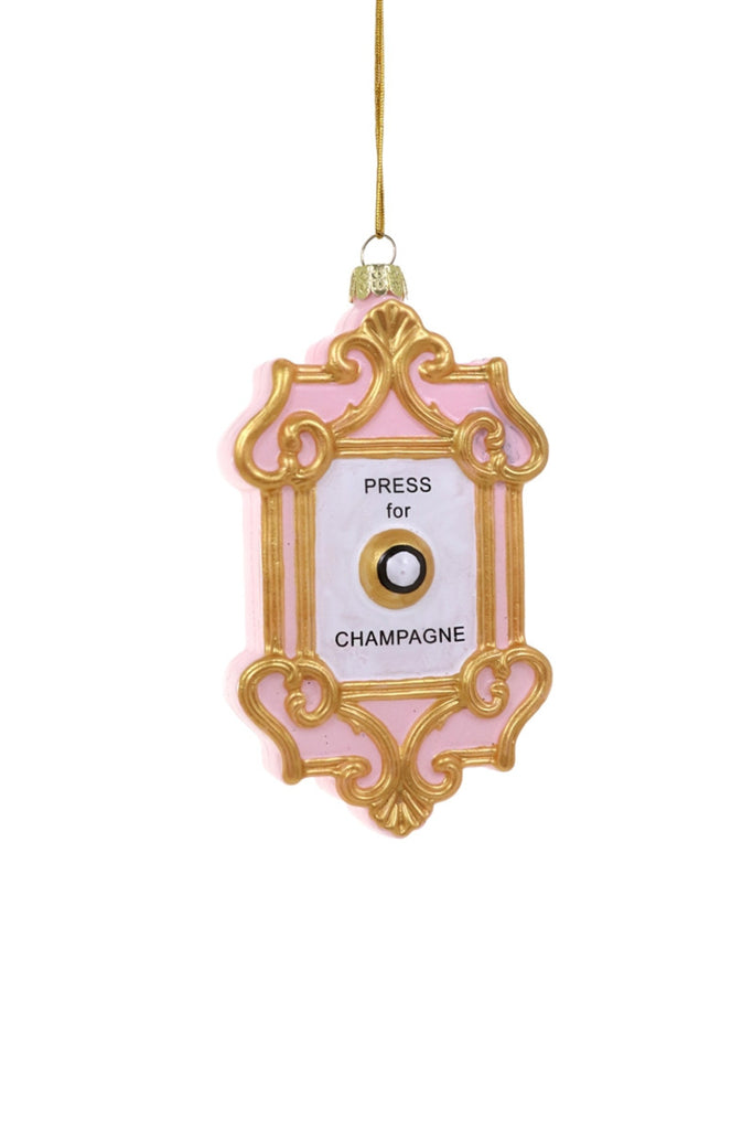 CHAMPAGNE BUTTON Christmas Ornament
