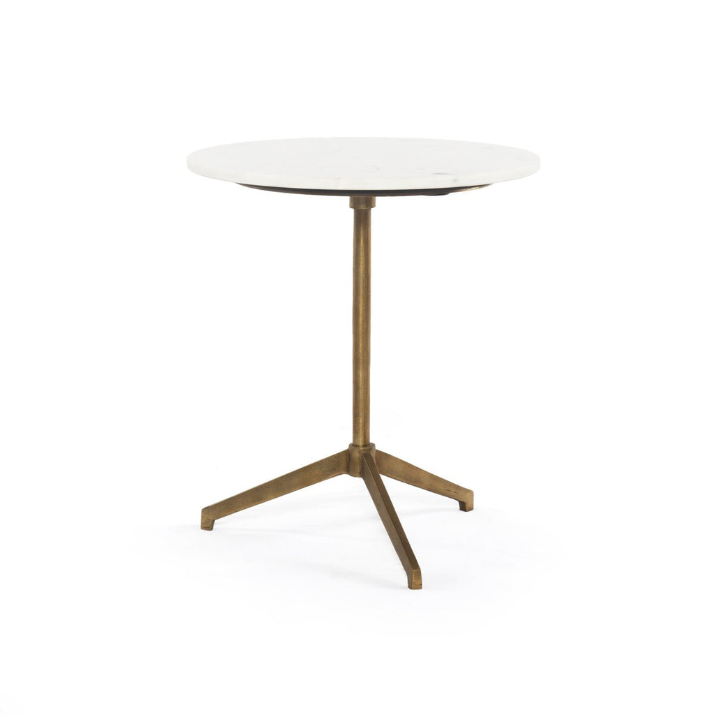 Elena Adjustable Table Brass and Marble