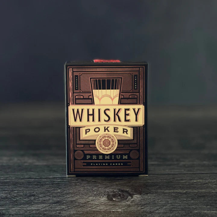 whiskey poker playing cards