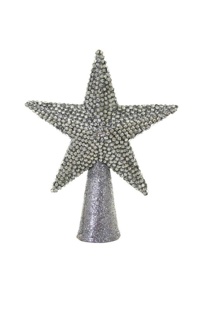 SILVER RHINESTONE TREE TOPPER