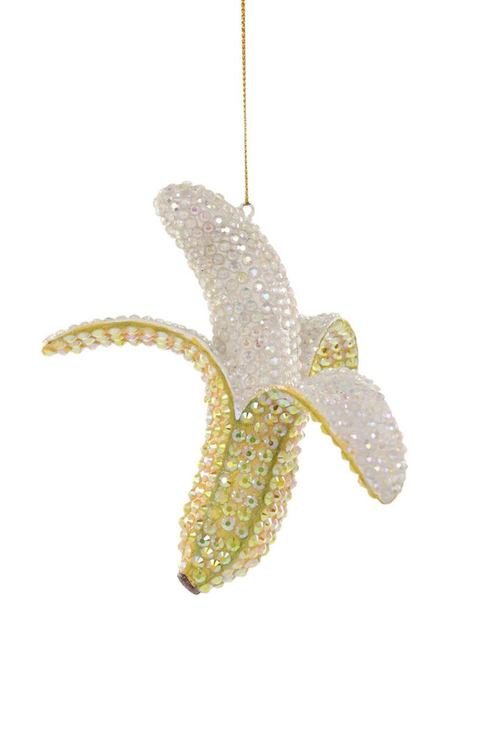 Rhinestone Banana Ornament